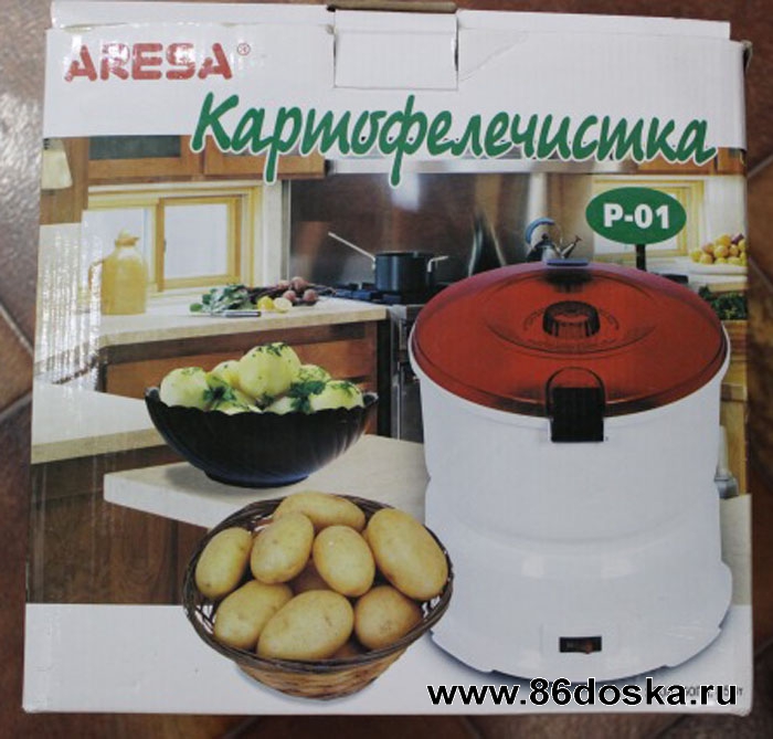 Электрическая бытовая картофелечистка Aresa P-01 овощечистка машинка домашняя