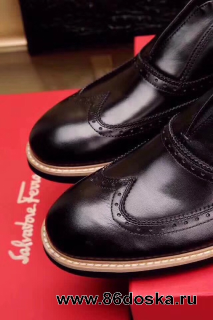 Лакированные ботинки Salvatore Ferragamo