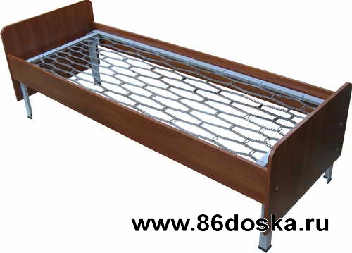 Кровати металлические с деревянными спинками для больниц и лагерей
