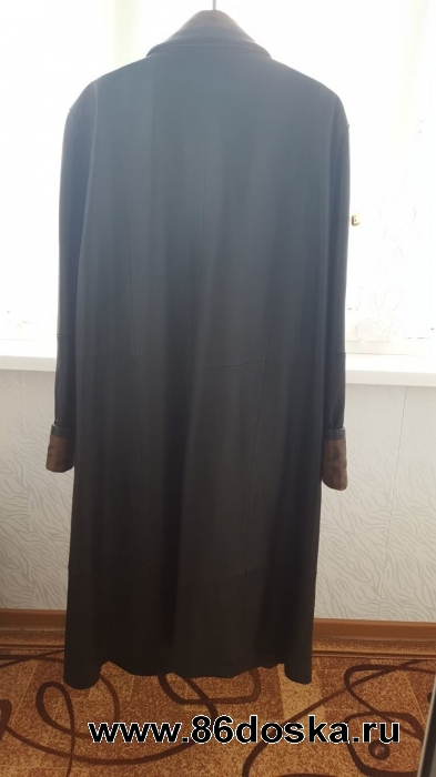 Продам кожаный плащ, торг