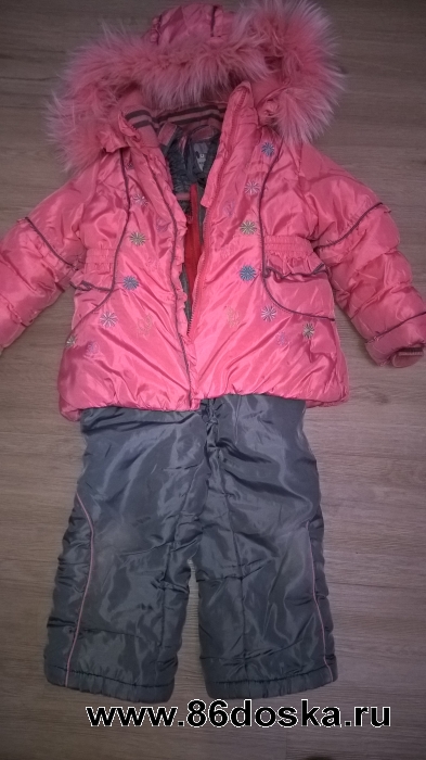 Продаются зимняя куртка и полукомбинезон 98-110 Комплект №1