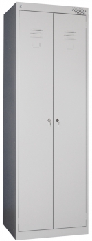 Шкаф для одежды металлический 2-х секционный 600х500х1850мм.   Металлический шкаф для одежды,   спецодежды.