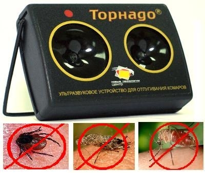 Торнадо ОК.  01 универсальный ультразвуковой электронный отпугиватель против комаров и мошки