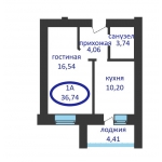 Продается 2-комн квартира в ЖК Ария г.  Тюмень по улице Tимoфeя Kapмaцкoгo