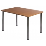 Стол обеденный со столешницей 1200*800,    верх пластик HPL.   Обеденный стол для кафе,   столовой,   общепита.